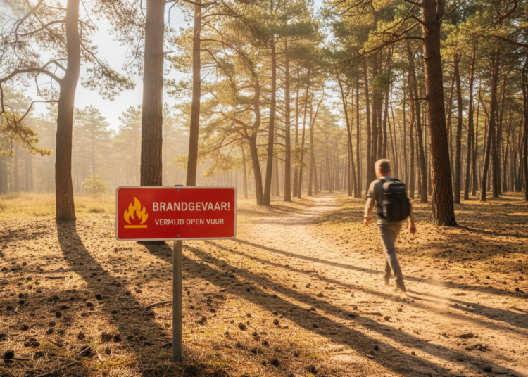 Verhoogd risico op natuurbranden: nieuwe waarschuwingsborden geplaatst bij het Mastbos
