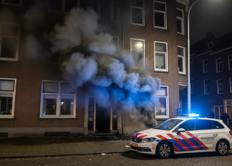 Flinke rookontwikkeling bij brand in appartementencomplex Dieststraat