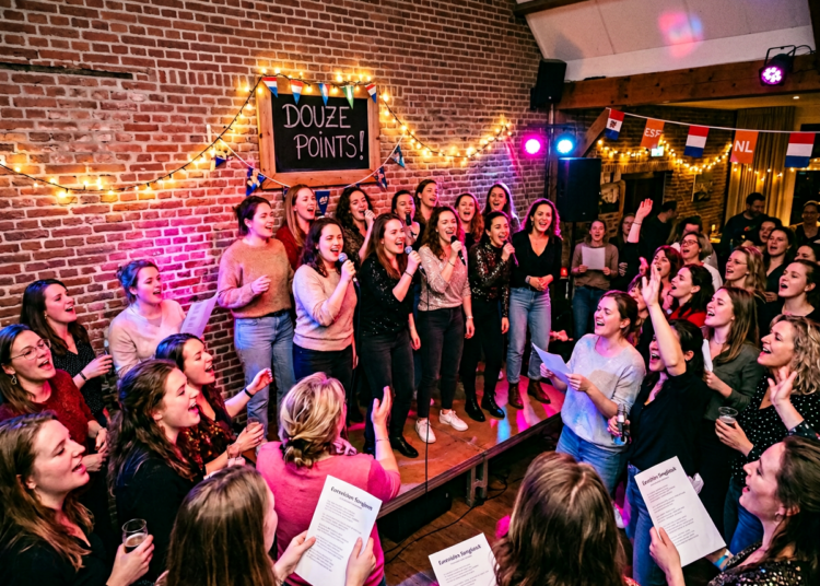 Vrouwenband Douze Points zorgt voor muzikale verbinding tijdens Eurovisie sing-along