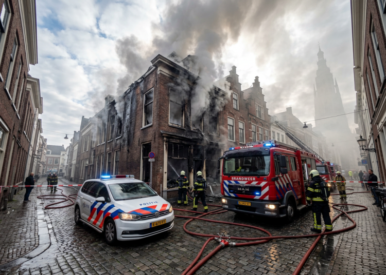Ochtendbrand in pand aan de Visserstraat snel onder controle