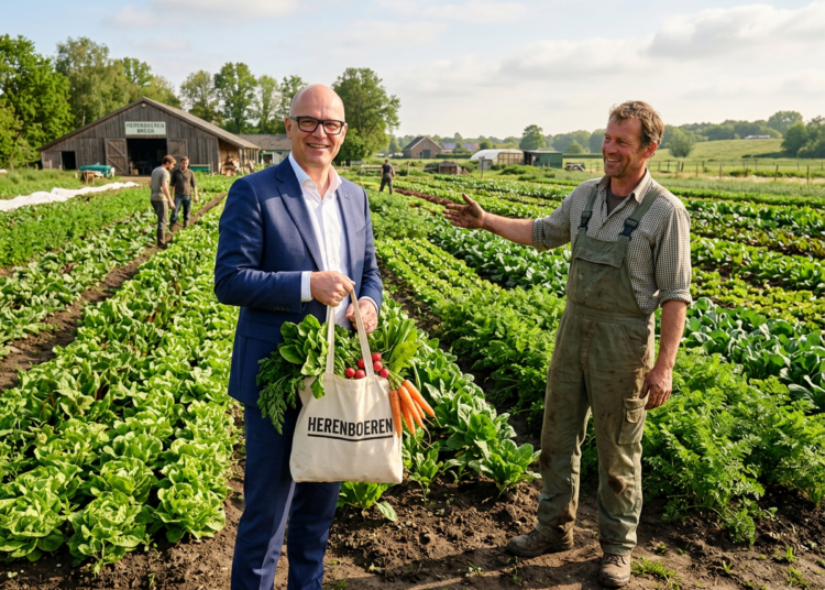 Burgemeester Depla ziet potentie in duurzaam landbouwconcept tijdens werkbezoek Herenboeren