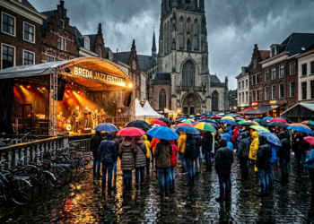 Koudste Hemelvaartsdag sinds 2014 op komst: paraplu's mee naar het Breda Jazz Festival
